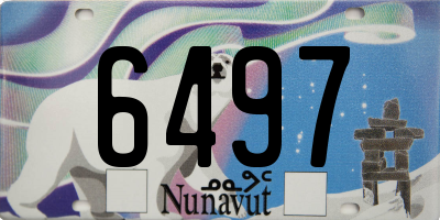 NU license plate 6497