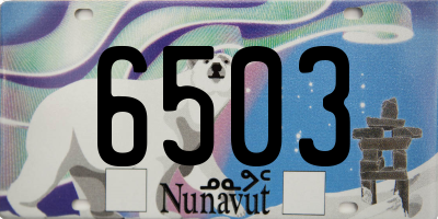 NU license plate 6503