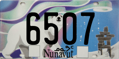 NU license plate 6507