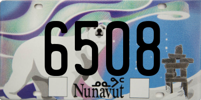 NU license plate 6508