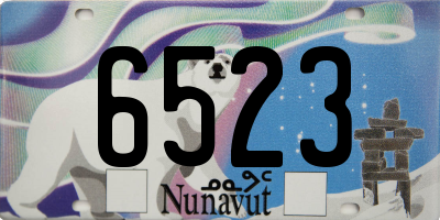 NU license plate 6523