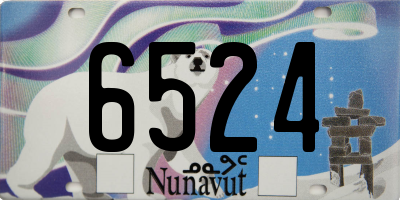 NU license plate 6524