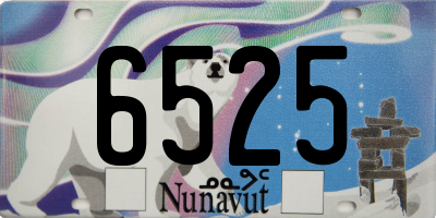 NU license plate 6525