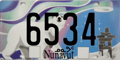 NU license plate 6534