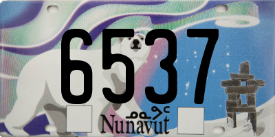 NU license plate 6537