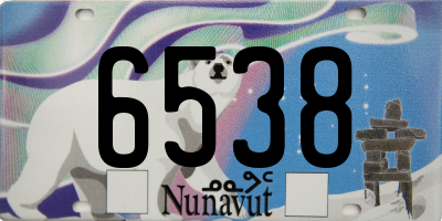 NU license plate 6538