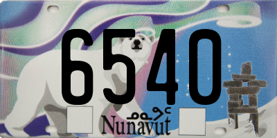 NU license plate 6540