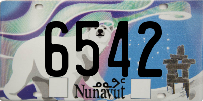 NU license plate 6542