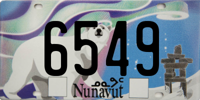 NU license plate 6549