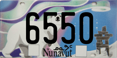 NU license plate 6550