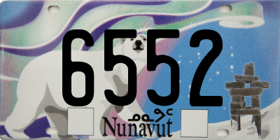 NU license plate 6552