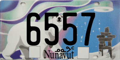 NU license plate 6557