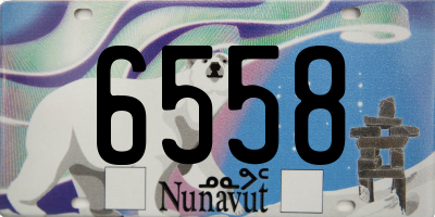 NU license plate 6558