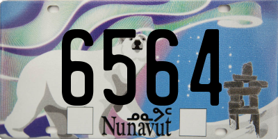 NU license plate 6564