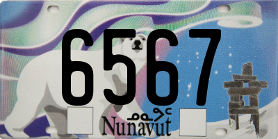 NU license plate 6567