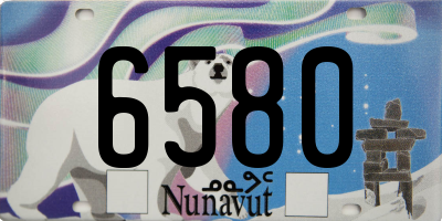 NU license plate 6580