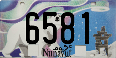 NU license plate 6581