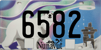 NU license plate 6582