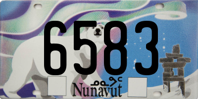 NU license plate 6583