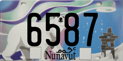 NU license plate 6587