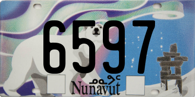 NU license plate 6597