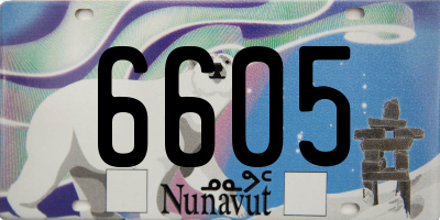 NU license plate 6605