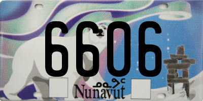 NU license plate 6606