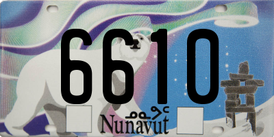 NU license plate 6610