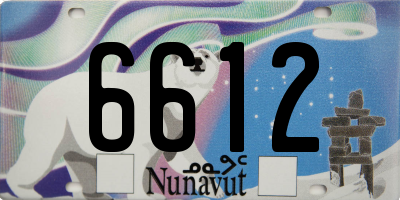 NU license plate 6612