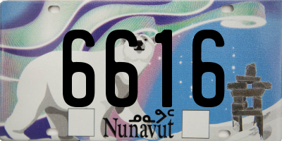 NU license plate 6616