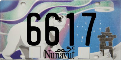 NU license plate 6617