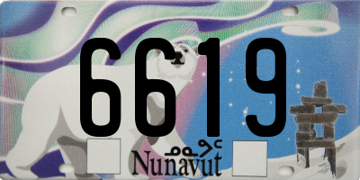 NU license plate 6619