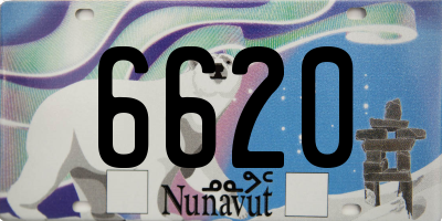 NU license plate 6620