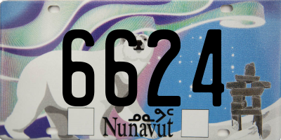 NU license plate 6624