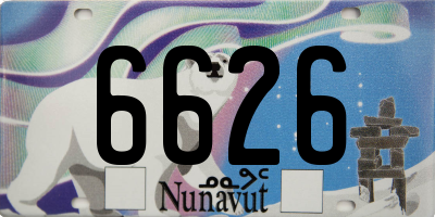 NU license plate 6626