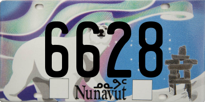 NU license plate 6628