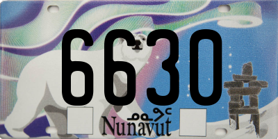 NU license plate 6630