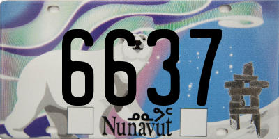 NU license plate 6637