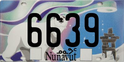 NU license plate 6639