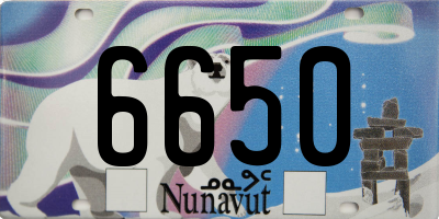 NU license plate 6650