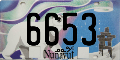 NU license plate 6653