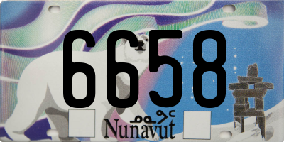 NU license plate 6658