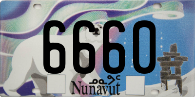 NU license plate 6660