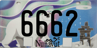 NU license plate 6662