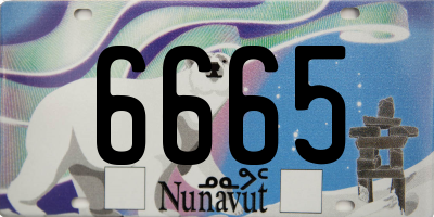 NU license plate 6665