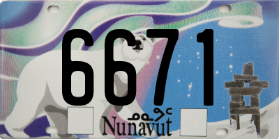 NU license plate 6671