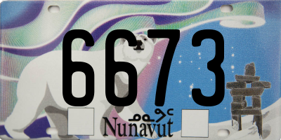 NU license plate 6673