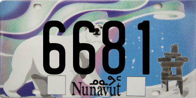 NU license plate 6681