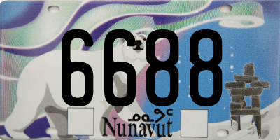 NU license plate 6688