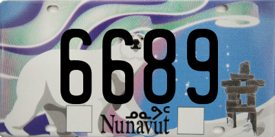 NU license plate 6689